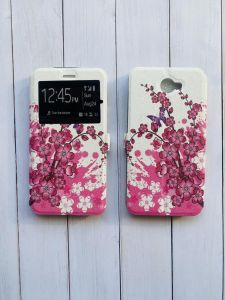 Чохол-книга з малюнком для Huawei Y7-II 2017 Сакура