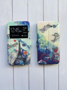 Чохол-книга з малюнком для Huawei Y7-II 2017 Вежа