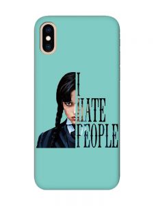 Матовий бірюзовий чохол на iPhone XS MAX Добра дівчинка (принт 215)