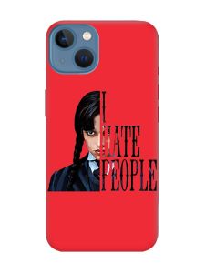 Матовий червоний чохол на Apple iPhone 13 Добра дівчинка (принт 215)