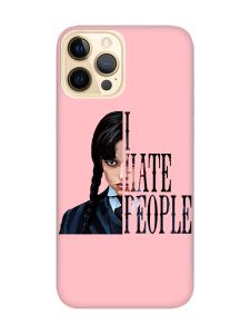 Матовий рожевий чохол на Apple iPhone 12 Pro Max Добра дівчинка (принт 215)