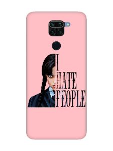 Матовий рожевий чохол на Xiaomi Redmi Note 9 Добра дівчинка (принт 215)