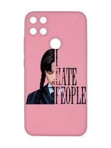 Матовий рожевий чохол на Xiaomi Redmi 10C Добра дівчинка (принт 215)
