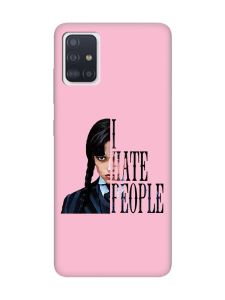 Матовий рожевий чохол на Samsung Galaxy A51 Добра дівчинка (принт 215)