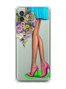 Чохол з потовщеними кутами на Samsung Galaxy M13 5G :: Квітковий настрій (принт 226)