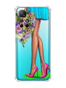 Чохол з потовщеними кутами на Xiaomi Redmi Note 11 4G :: Квітковий настрій (принт 226)