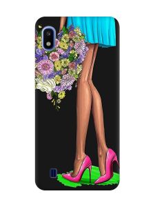 Матовий чорний чохол на Samsung Galaxy A10 (2019) A105 :: Квітковий настрій (принт 226)