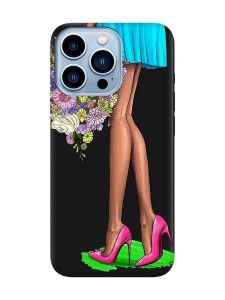 Матовий чорний чохол на Apple iPhone 13 Pro Max :: Квітковий настрій (принт 226)