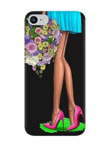 Матовий чорний чохол на iPhone 7 / 8 :: Квітковий настрій (принт 226)