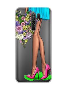 Прозорий чохол на Xiaomi Redmi 9 :: Квітковий настрій (принт 226)