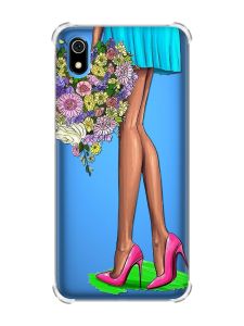 Чохол з потовщеними кутами для Xiaomi Redmi 7A :: Квітковий настрій (принт 226)