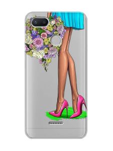 Прозорий чохол на Xiaomi Redmi 6  :: Квітковий настрій (принт 226)