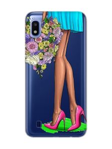 Прозорий чохол на Samsung Galaxy A10 (2019) A105 :: Квітковий настрій (принт 226)