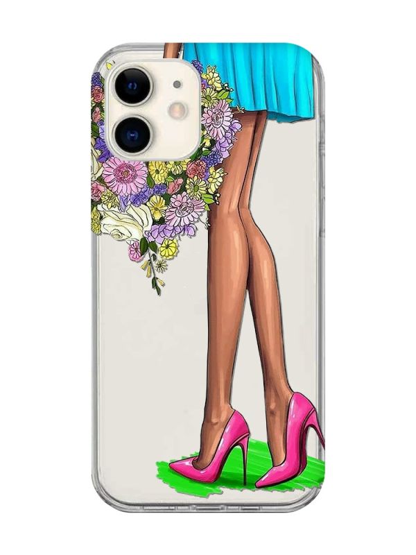 Прозорий чохол на iPhone 12 mini :: Квітковий настрій (принт 226)