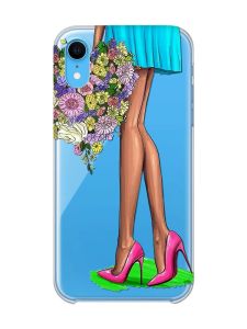 Прозорий чохол на iPhone XR :: Квітковий настрій (принт 226)