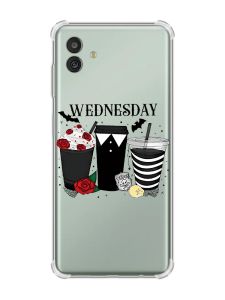 Чохол з потовщеними кутами на Samsung Galaxy M13 5G Коктейлі. Венздей (принт 216)