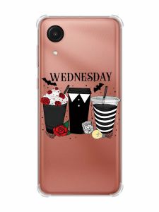 Чохол з потовщеними кутами на Samsung Galaxy A03 Core/A032 Коктейлі. Венздей (принт 216)