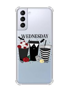 Чохол з потовщеними кутами на Samsung Galaxy S21 (G991) Коктейлі. Венздей (принт 216)