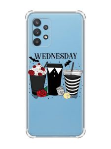 Чохол з потовщеними кутами на Samsung Galaxy A32 Коктейлі. Венздей (принт 216)