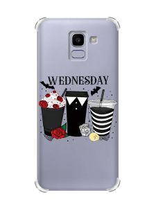 Чохол із потовщеними кутами на Samsung Galaxy J6 (2018) J600F Коктейлі. Венздей (принт 216)