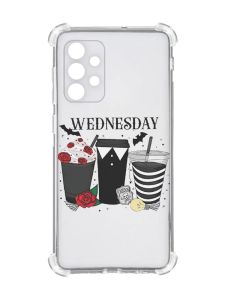 Чохол із потовщеними кутами на Oppo A72 5G Коктейлі. Венздей (принт 216)