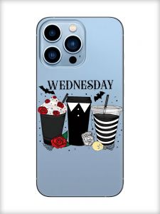 Прозорий чохол на Apple iPhone 13 Pro Max Коктейлі. Венздей (принт 216)