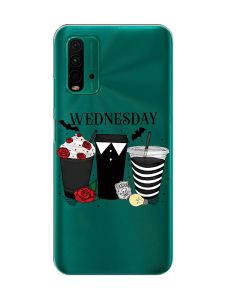 Прозорий чохол на Xiaomi Redmi 9T  Коктейлі. Венздей (принт 216)