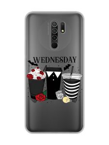 Прозорий чохол на Xiaomi Redmi 9 Коктейлі. Венздей (принт 216)