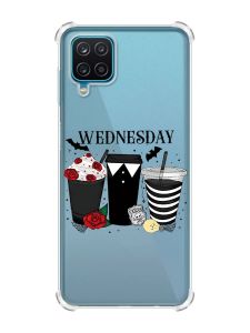 Чохол з потовщеними кутами на Samsung A12 4G Коктейлі. Венздей (принт 216)