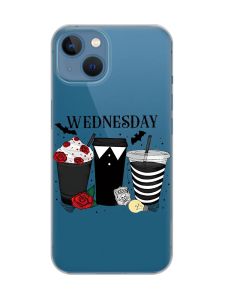 Прозорий чохол на Apple iPhone 13 Коктейлі. Венздей (принт 216)