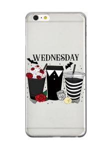 Прозорий чохол на iPhone 6+/6 Plus Коктейлі. Венздей (принт 216)