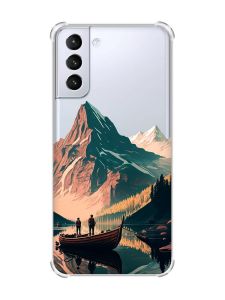 Чохол з потовщеними кутами на Samsung Galaxy S21 (G991) :: Човен. Пейзаж (принт 246)