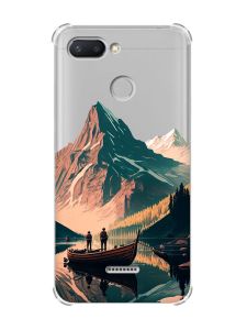 Чохол із потовщеними кутами для Xiaomi Redmi 6 :: Човен. Пейзаж (принт 246)