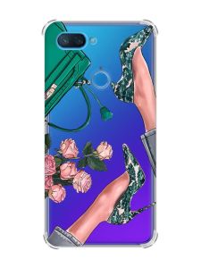 Чохол із потовщеними кутами на Xiaomi Mi 8 Lite :: Туфельки і квіти (принт 225)