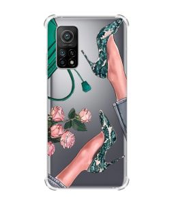 Чохол з потовщеними кутами для Xiaomi Mi 10T/Mi 10T Pro :: Туфельки і квіти (принт 225)