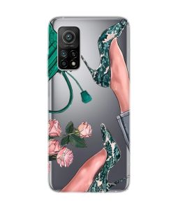 Прозорий чохол на Xiaomi Mi 10T/Mi 10T Pro :: Туфельки і квіти (принт 225)