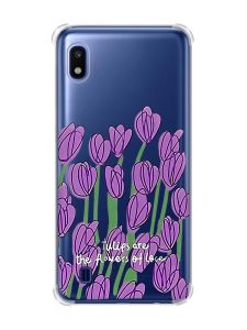 Чохол з потовщеними кутами на Samsung Galaxy A10 (2019)/A105 Тюльпани (принт 265)