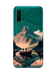 Прозорий чохол на Xiaomi Redmi 9T  :: Човен. Пейзаж (принт 246)