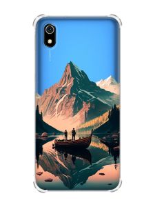 Чохол з потовщеними кутами для Xiaomi Redmi 7A :: Човен. Пейзаж (принт 246)