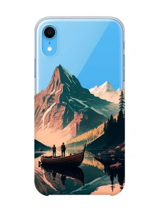 Прозорий чохол на iPhone XR :: Човен. Пейзаж (принт 246)