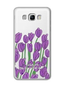 Прозорий чохол на SAMSUNG Galaxy J7(2016) J710 Тюльпани (принт 265)