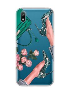Прозорий чохол для Huawei Y5 2019 / Honor 8S :: Туфельки і квіти (принт 225)