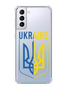 Чохол з потовщеними кутами на Samsung Galaxy S21 Plus Тризуб (принт 254)