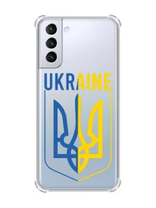 Чохол з потовщеними кутами на Samsung Galaxy S21 (G991) Тризуб (принт 254)