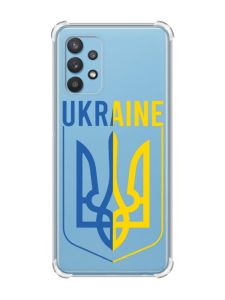 Чохол з потовщеними кутами на Samsung Galaxy A32 Тризуб (принт 254)