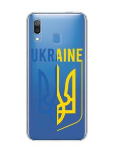 Прозорий чохол для Samsung Galaxy A30 (2019)/A20 (2019) Тризуб (принт 254)
