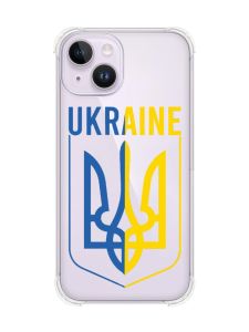 Чохол із потовщеними кутами на iPhone 14 Тризуб (принт 254)