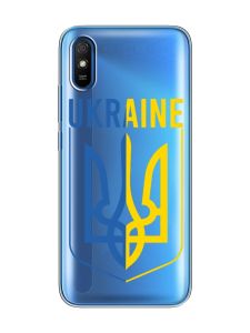 Прозорий чохол на Xiaomi Redmi 9A  Тризуб (принт 254)