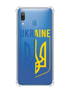 Чохол з потовщеними кутами на Samsung Galaxy A30 (2019) / A20 (2019) Тризуб (принт 254)