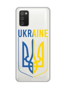 Прозорий чохол для Samsung Galaxy A02s Тризуб (принт 254)